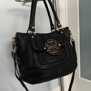 Tory Burch Amanda Classic Hobo Bag with Gold Toned Hardware